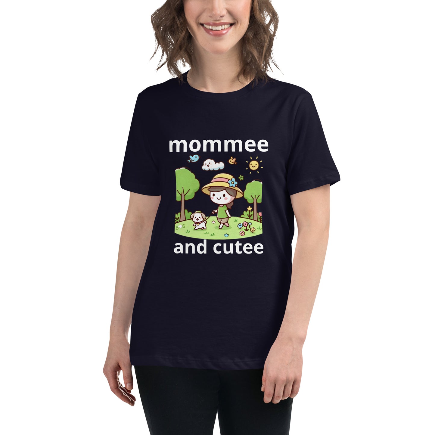 "mommee and cutee" (C) Women's Relaxed T-Shirt