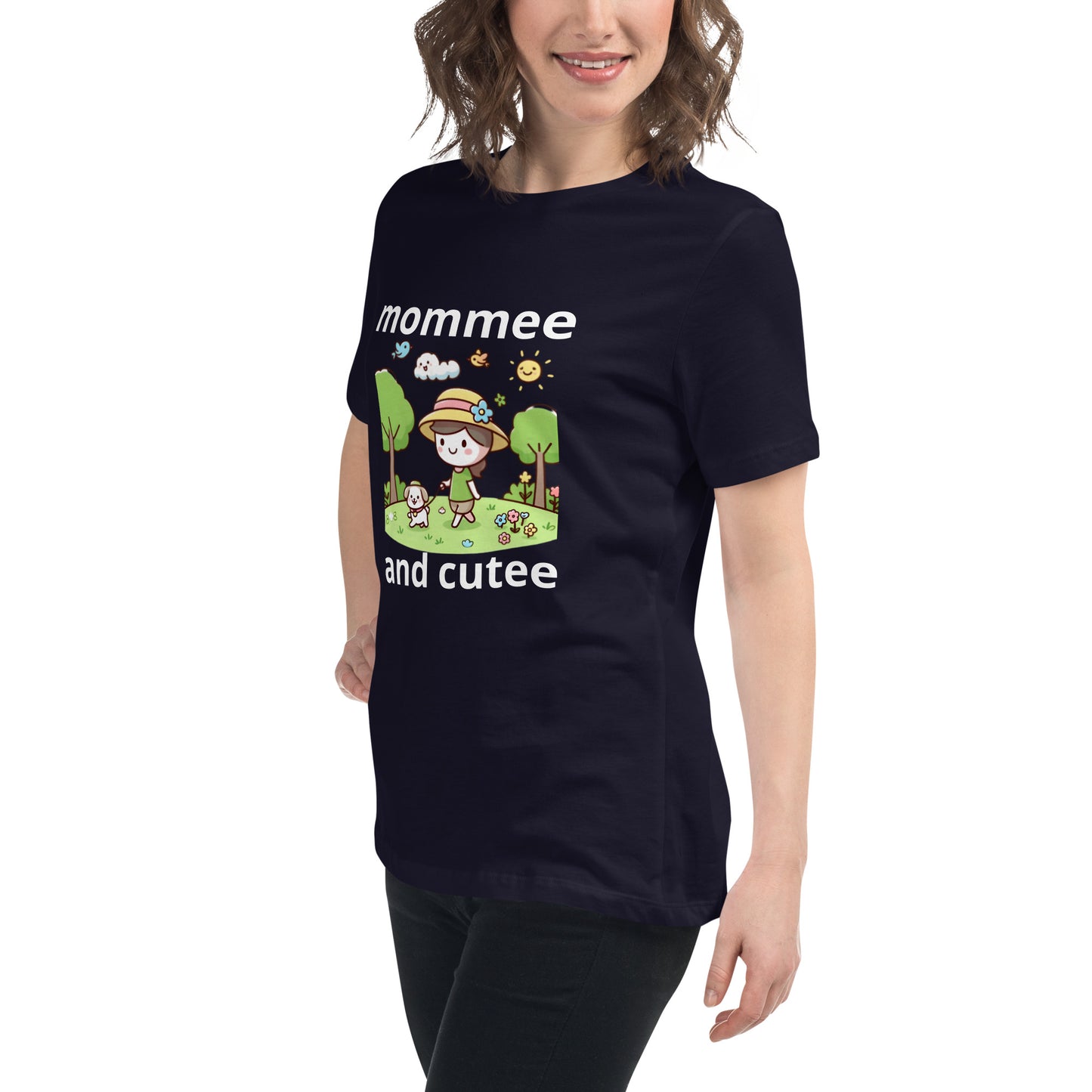 "mommee and cutee" (C) Women's Relaxed T-Shirt