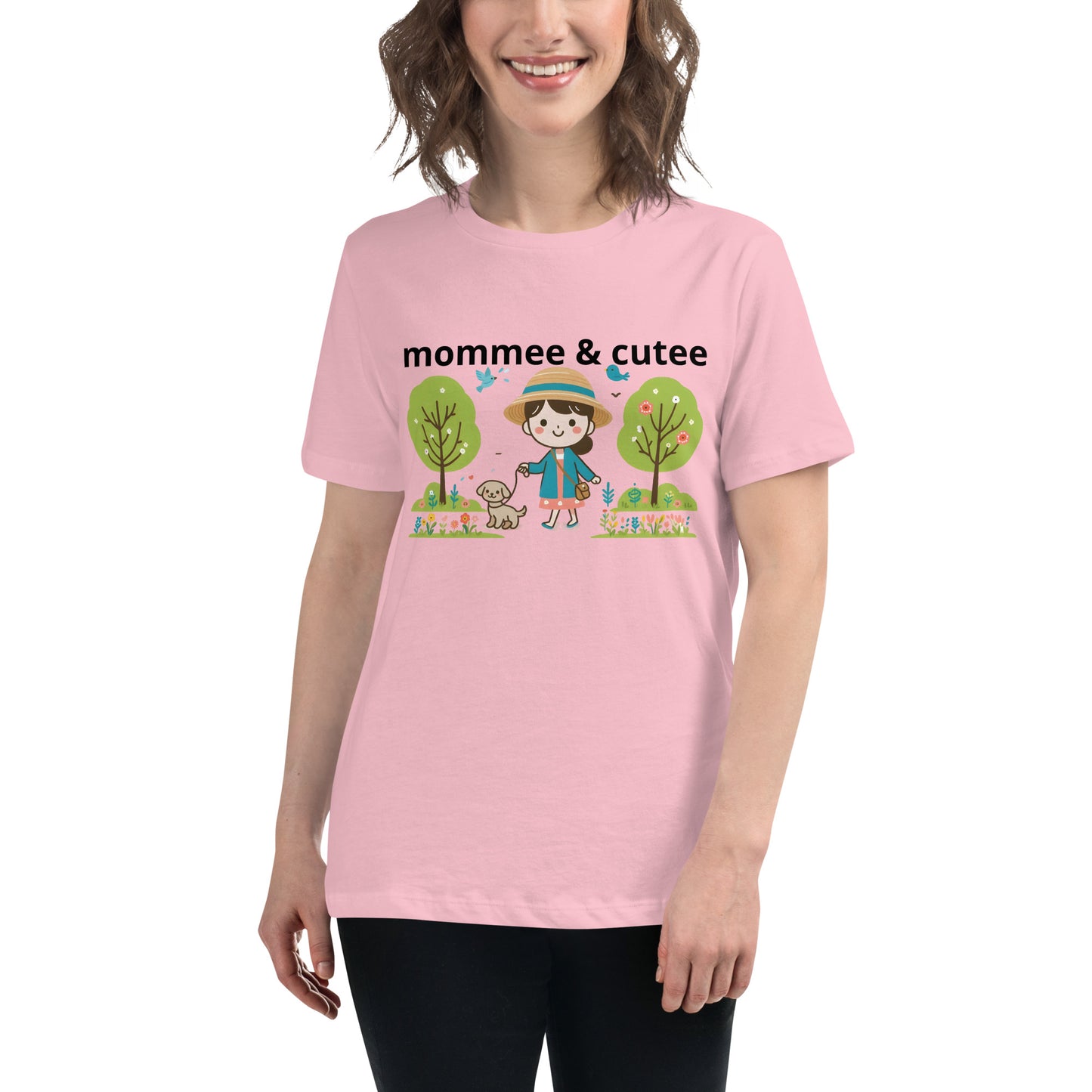 "mommee & cutee" (B) Women's Relaxed T-Shirt