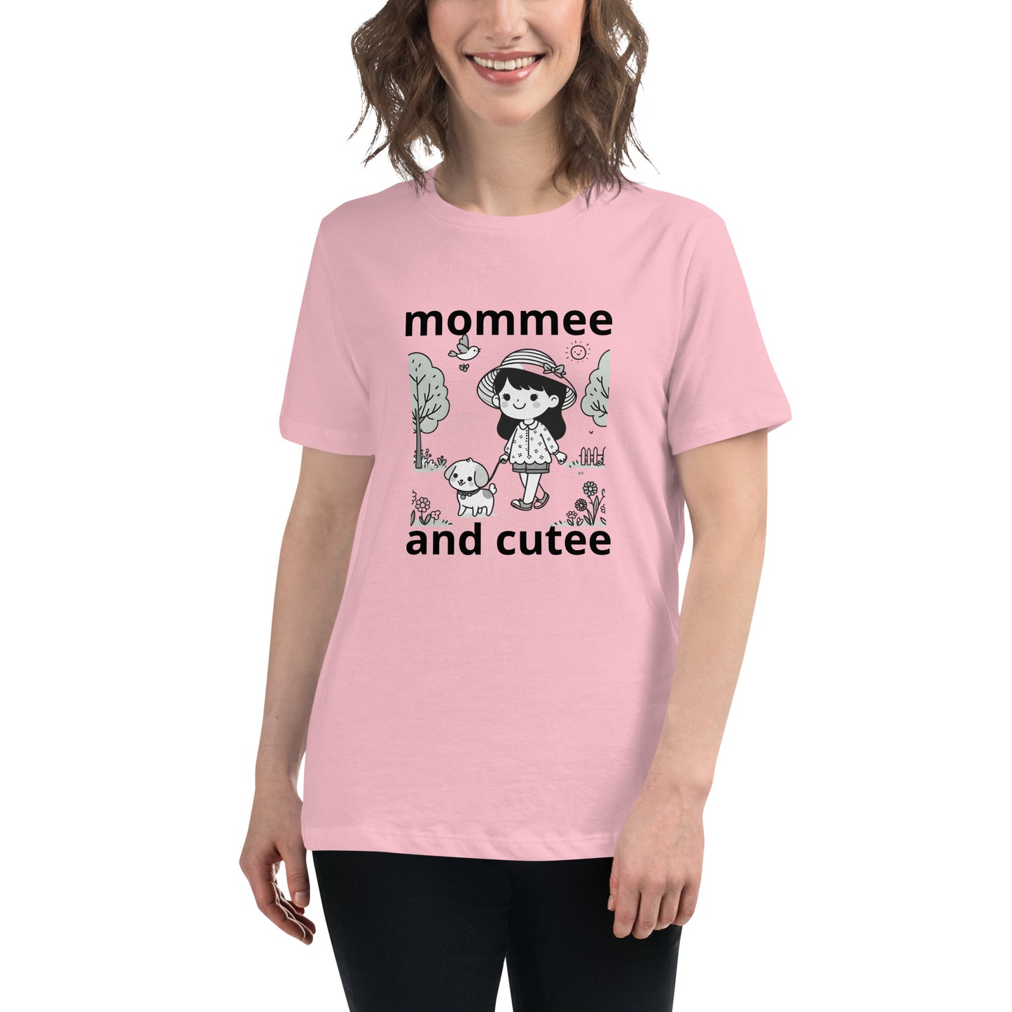 "mommee and cutee" (A) Women's Relaxed T-Shirt*