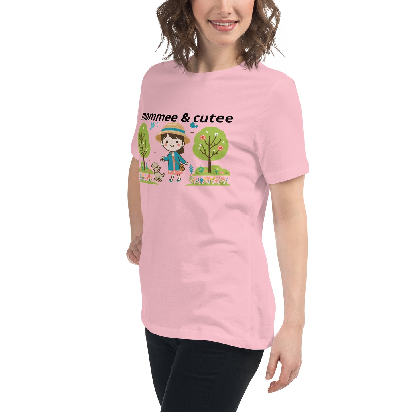 "mommee & cutee" (B) Women's Relaxed T-Shirt