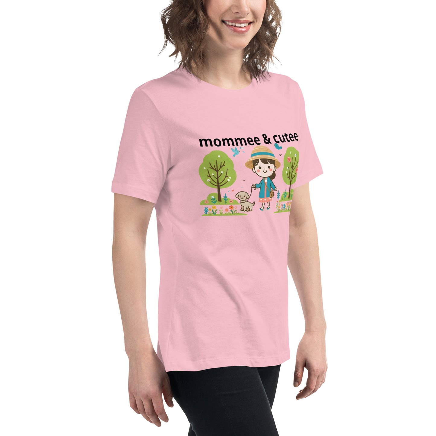 "mommee & cutee" (B) Women's Relaxed T-Shirt