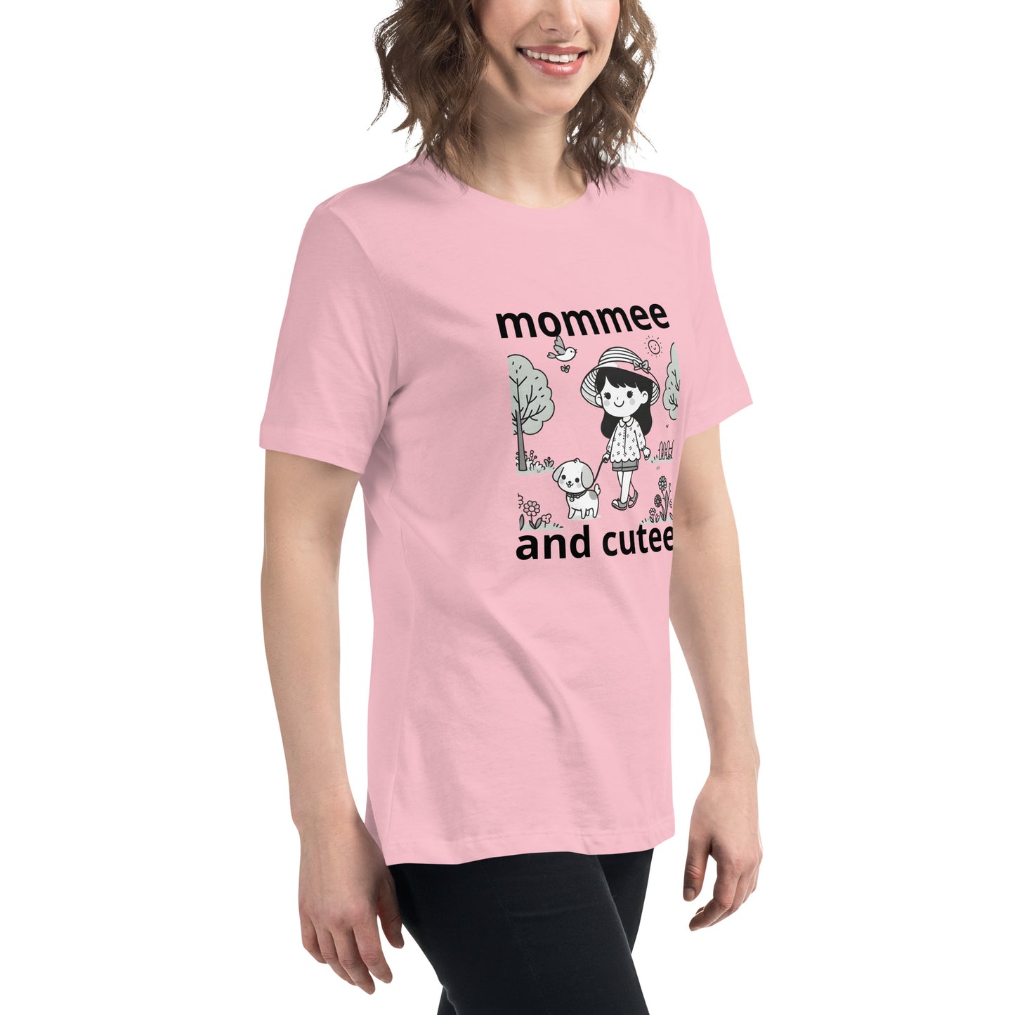 "mommee and cutee" (A) Women's Relaxed T-Shirt*