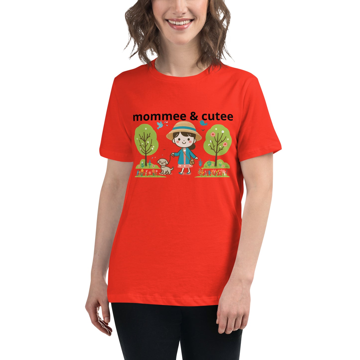 "mommee & cutee" (B) Women's Relaxed T-Shirt