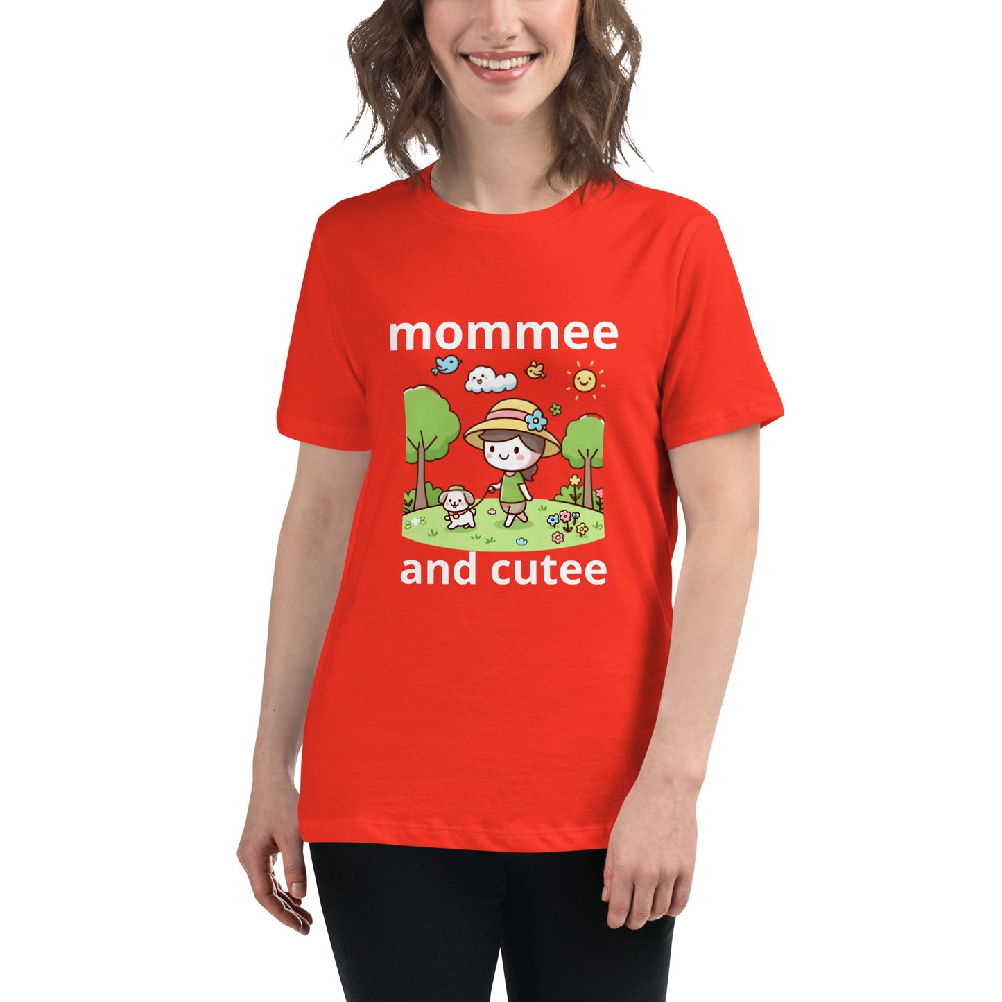 "mommee and cutee" (C) Women's Relaxed T-Shirt