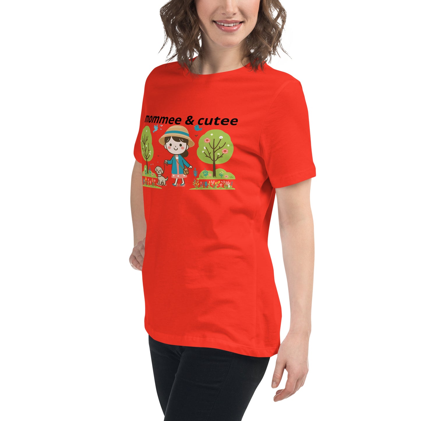 "mommee & cutee" (B) Women's Relaxed T-Shirt