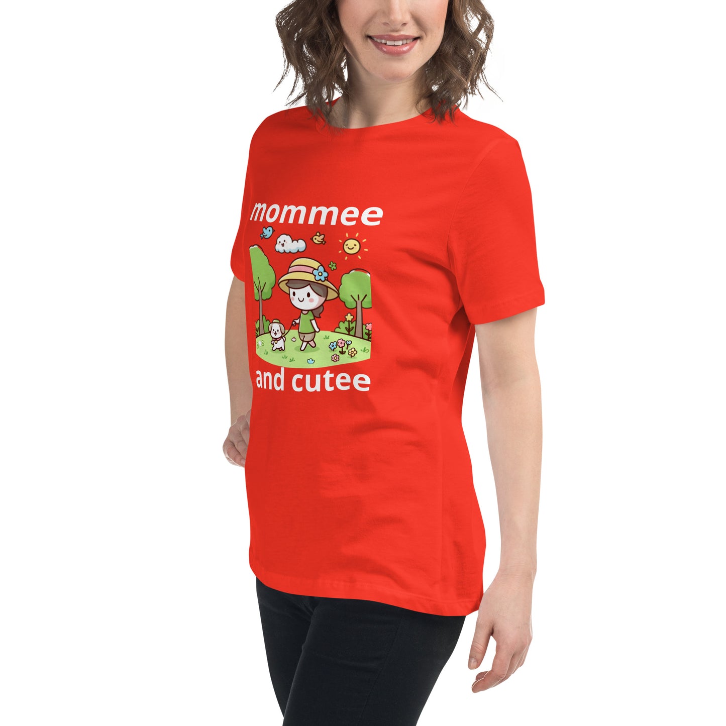 "mommee and cutee" (C) Women's Relaxed T-Shirt