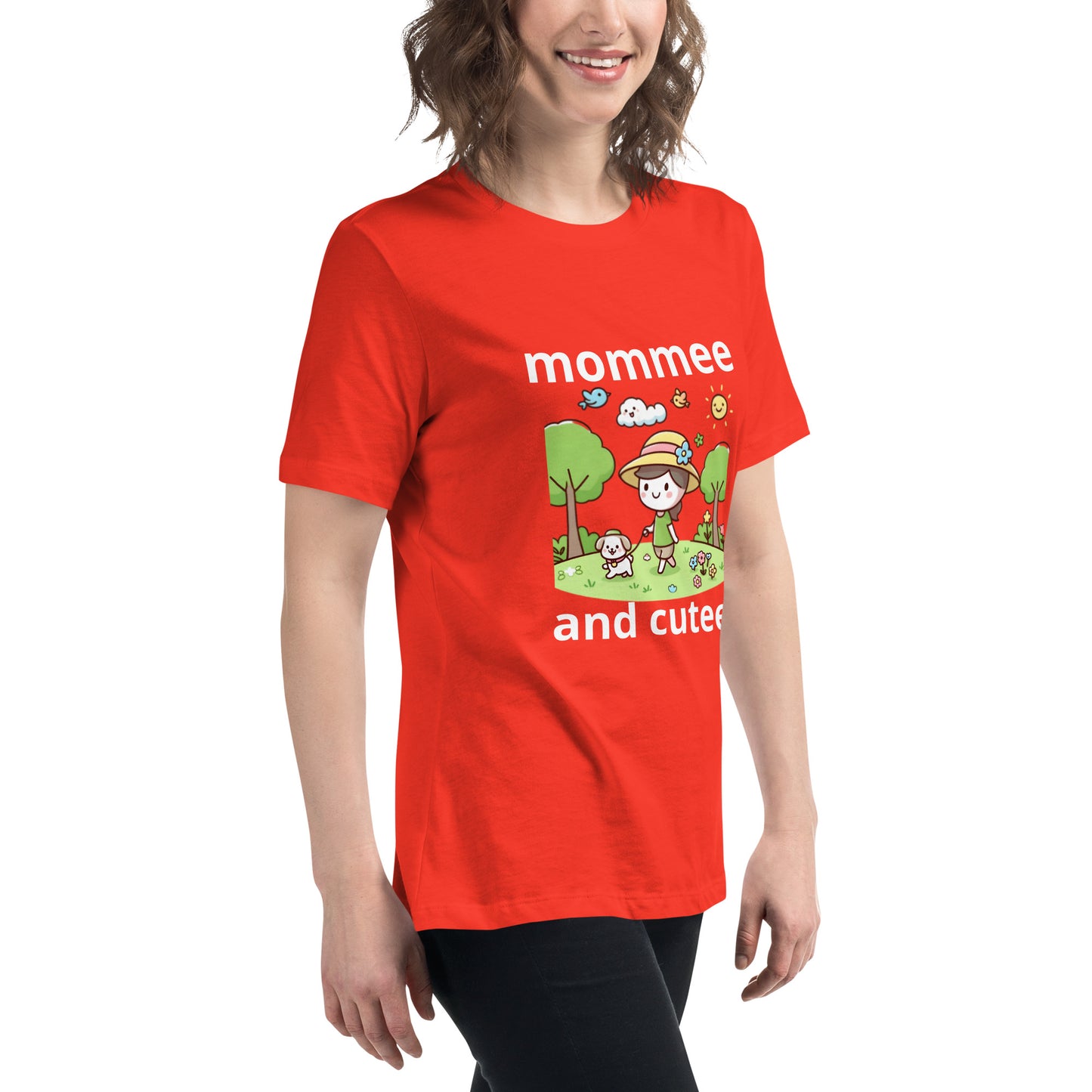 "mommee and cutee" (C) Women's Relaxed T-Shirt