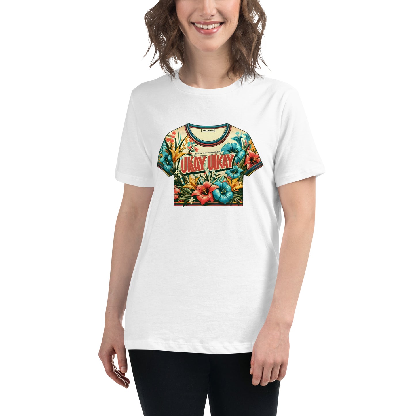 "Ukay Ukay" (B) Women's Relaxed T-Shirt