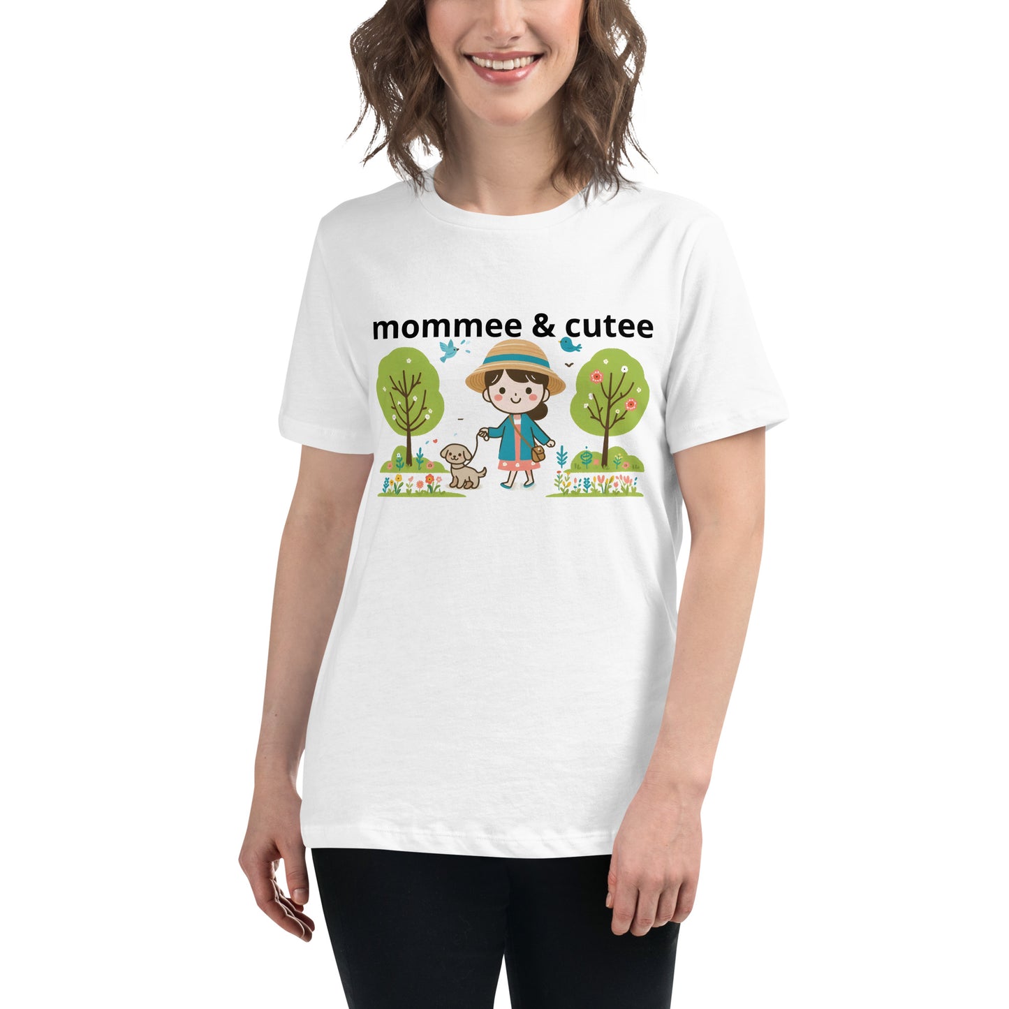 "mommee & cutee" (B) Women's Relaxed T-Shirt